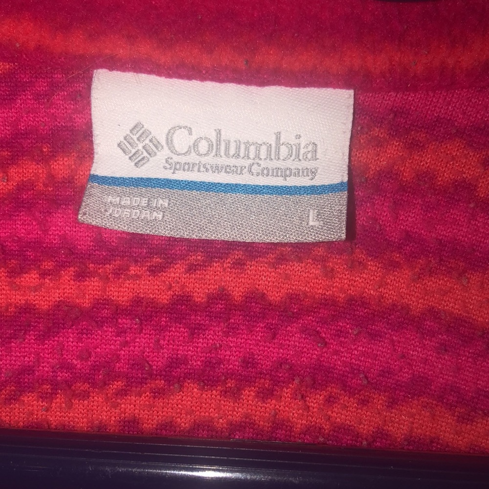 Columbia Soft Quarter Zip Fleece High Warm Collar Large - Picture 3 of 3
